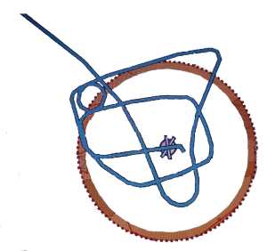 Track of our flight in to land