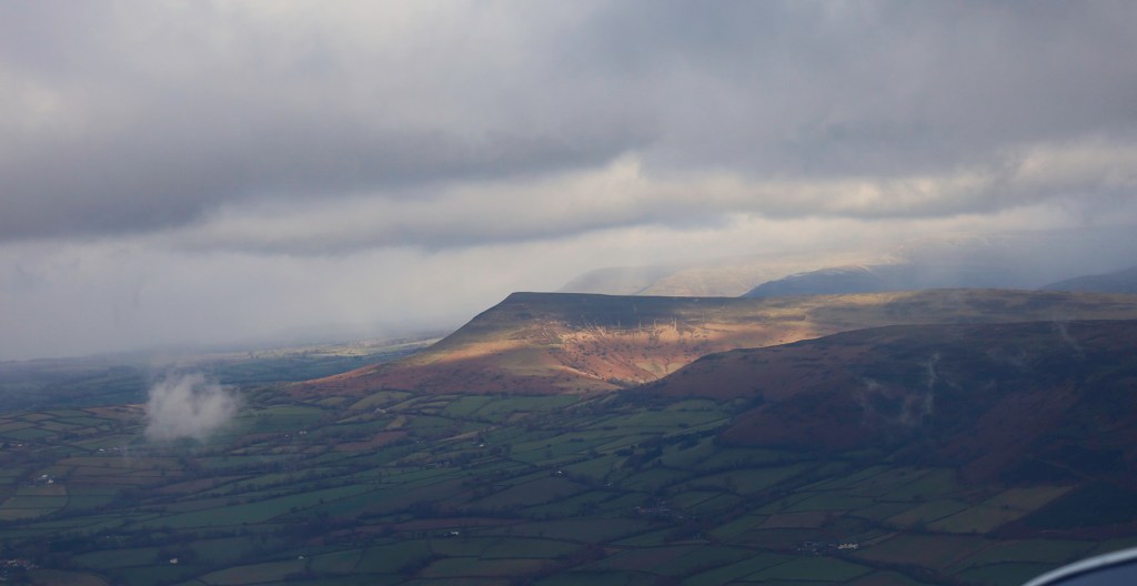Sun breaking through the clouds